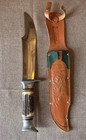 Vintage German Bowie Knife Edge Mark Solingen Germany  469 Stag Handle