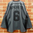 Signed Game Worn  6 Ronchetti Hc Lugano Nhl Nl Ice Hockey Jersey Shirt - Xxl