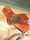 Vintage Western Electric At t Trimline Telephone Orange Rust Rotary Phone