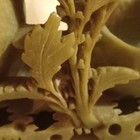 Vintage Jadite Jade Stone Hand Carved Sculpture Floral 3 Bowls 6 75  X 3 5 