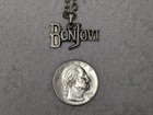 Vintage Bon Jovi Pendant Necklace With Chain Glam Metal 1987