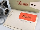 Leica Iiig Ltm Rangefinder Film Camera W  Elmar 50mm 2 8 Lens   Box Set - Cla d