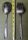 1847 Rogers Bros Is Daffodil Serving Fork   Spoon Set Vintage 1950 s Set