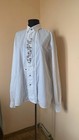 Vintage Lindner Alpine Trachten Shirt Mens Xl White Embroidered Cotton Folk