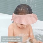 Komidk Baby Kids Shower Cap Shampoo Bath Bathing Hat Small  Pink