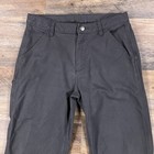 Carhartt Pants Boys 16 Gray Carpenter Canvas Straight Leg Work Wear