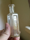 1870s Burnett Boston Emb With Label Extract Vanilla Applied Lip Bottle
