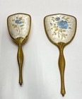 Vintage Handheld Brush Mirror Set