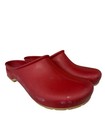 Sloggers Garden Shoes Size 8 Red Rubber Slip-on Waterproof Comfort Clogs Usa