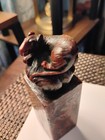 Beautiful Vintage Chinese Carved Soapstone Animal Stamp Etched Carved 