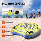 Towable Tube 1-3 Riders 510 Lbs Inflatable Boating Water Sports Yellow Vevor