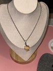 Hello Kitty Silver-tone Rhinestone Pendant Necklace Cute Charm Jewelry
