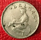 High Grade 1928 Belgium 50 Centimes Coin-feb380