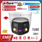 4k 8mp Dahua Oem Ipc-pdw3849-a180-as-pv 180   Panoramic 2way Audio Tioc2 0 Camera
