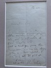 Rare Signed Autograph Letter Music Composer Hector Berlioz To Michel Levy Framed