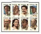 Tanzania 1994 - Famous Black Athletes - Sheet Of 8 Stamps - Michael Jordan - Mnh