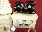 6 Pr Vintage New Baby Shoes White High Tops Black Mary Janes Sandals Sz Sm