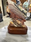 Ocean Jasper  Dragon  Carving With Custom Wood Stand