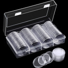 60pcs Silver Coin Capsules 41mm Holder Case Box For American Silver Eagle
