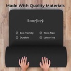 1 2-inch Extra Thick High Density Exercise Yoga Mat With Carrying Strap Black
