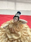 Vintage Porcelain Half Doll Pin Cushion Lady Made In Germany