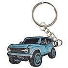 Bronco Car Keychain  Car Fob Cover Cool Mods Accessories  4-door Auto Key Blue