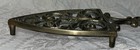 Vintage Brass Flat Iron Footed Trivet Wall Hanging 8 5 