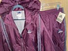 Nwt Vintage Adidas Maroon Windbreaker Track Suit Mens Large Top And Bottoms