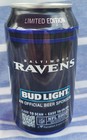 2026 Baltimore Ravens Bud Light Nfl Football Beer Can Bottom Opened Empty