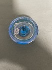 Vintage Fenton Glass Ring Holder In The  ice Blue Pearl  Color