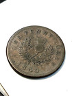 1840 Ns-2c2 Nova Scotia Canada Canadian 1 Penny Thistle Token  110