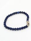 Handmade 925 Silver Lapis Lazuli Bead Bracelet 6mm     Wisdom   Truth