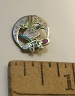 Antique Vintage Daughters Of Rebekah Enamel Gold Wash Lapel Pin Odd Fellows