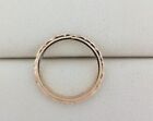Patterned Baby Ring 10k Yellow Gold Vintage Boy Girl  Tiny Tiny Less Than Sz 1
