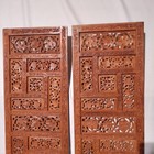 India Made Carved Wooden Panels  2  36 25 x12 25  - Local Pickup
