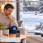 Heated Dog Water Bowl 3l  Temperature Display  Monitor  Low-water Reminder