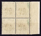 Trinidad And Tobago 1916 Kgv Sgo14 1 2d  Yellow-green Mnh Blk Of 4 Stamps