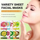 10 Pack Sheets Face Masks Skincare For All Skin Types  10 Count  pack Of 1  