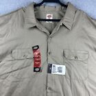 Dickies Men s 1574 Short Sleeve Casual Original Fit Button Up Work Shirt Khaki