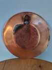 Vtg Handmade Small Turkish Erzincanlilar Artisan Etched Floral Copper Plate