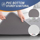 Toilet Rugs U-shaped 24x20 Extra Soft Absorbent Thick Memory Foam Contour Grey