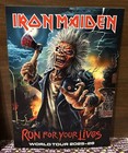 Official Iron Maiden Run For Your Lives World Tour 2025 Postergram Program Book