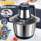 500w Electric Food Vege Chopper Food Processor Kitchen Meat Grinder Mixer 5l Us