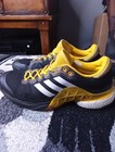 Adidas Men s Size 11 Barricade Boost Black yellow 2017 Tennis Shoes 