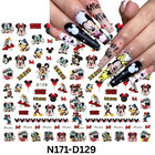 Disney-inspired Mickey   Minnie Nail Stickers     Romantic Nail Design