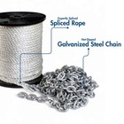 Rope Chain Kit-muir Dw08 dff08-260ft X 5 16    Rope 15ft X 1 4 Chain-free Shipping