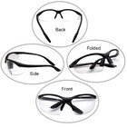 2 Pair Lot Bifocal Safety Reading Glasses Clear Lens Reader Ansi Z87 1 Men Women