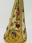Vtg Mcm Christmas Tabletop Sequins Christmas Tree Mercury Glass Ornaments Rare
