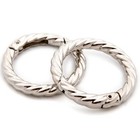  Metal O Ring For Purse Strap  10 Pcs Spring Rings For Handbag   1  Silver
