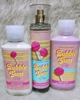 Bath   Body Works Bubble Gum Pop Fine Fragrance Mist  Lotion body Wash Set New